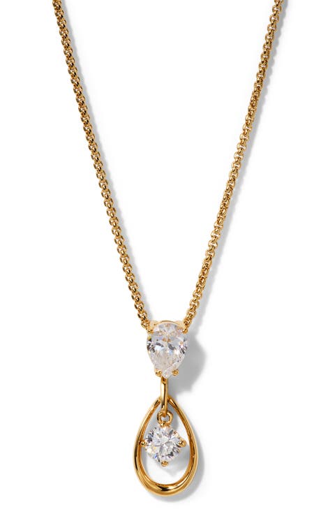 It Girl Pear Pendant Necklace