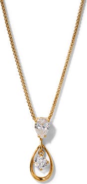 Nadri It Girl Pear Pendant Necklace