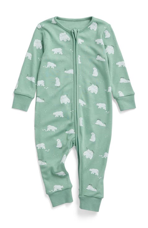 Print Two Way Zip Up Romper