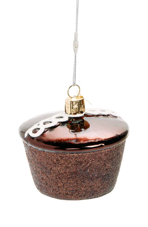Hostess Cupcake Glass Ornament