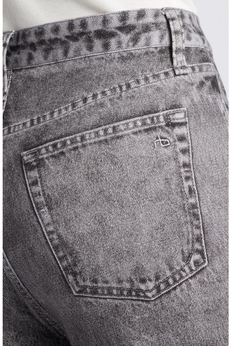 rb Miramar Shea Relaxed Straight Cotton Terry Sweatpant Jeans, Alternate, color, RAVEN