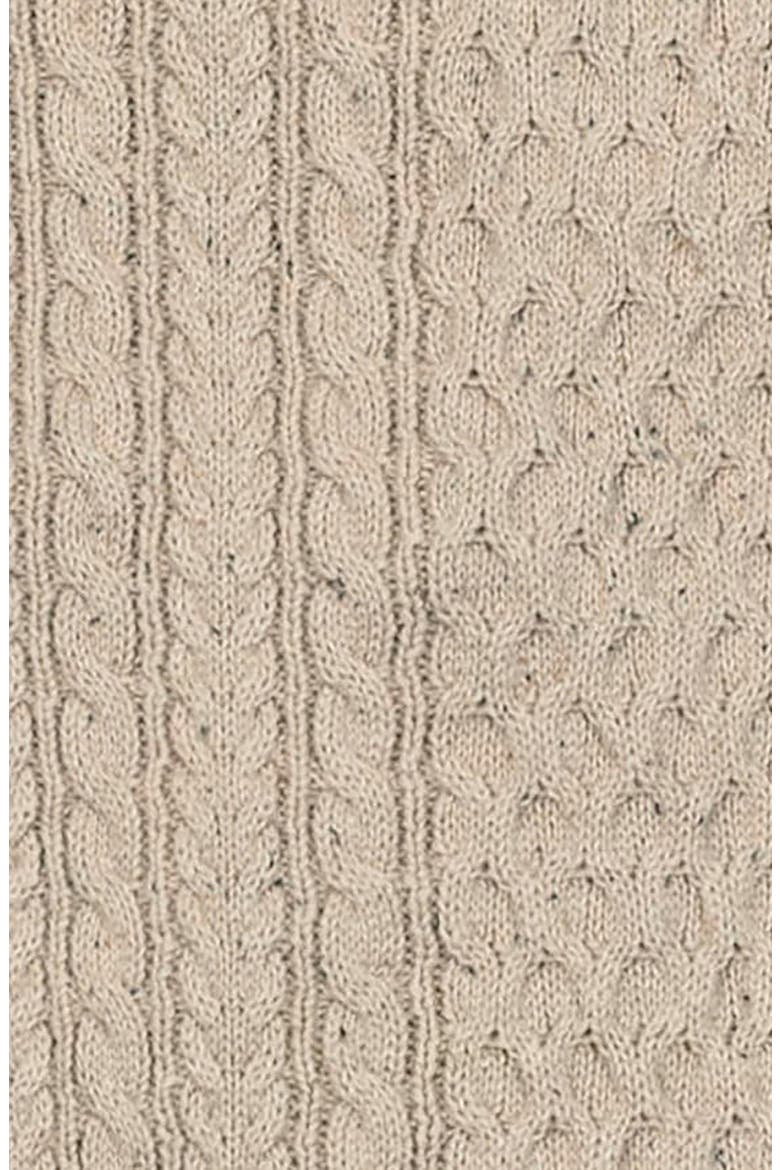 Organic Cotton Fisherman Sweater, Alternate, color, Natural Fleck