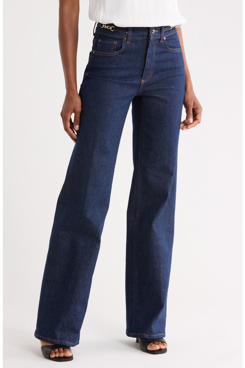 Sasha High Waist Wide Leg Jeans, Main, color, AMORA