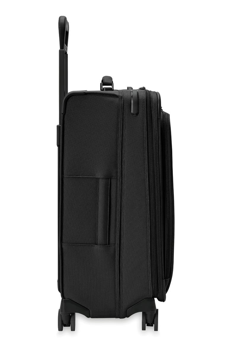 Baseline 26-Inch Medium Expandable Spinner Suitcase, Alternate, color, BLACK