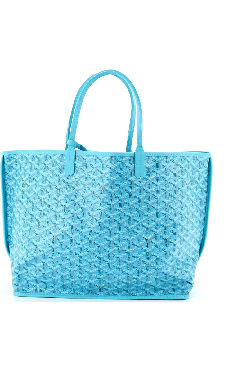 Pre-Owned Goyard Anjou Reversible Tote Printed Coated Canvas PM, Alternate, color, Blue
