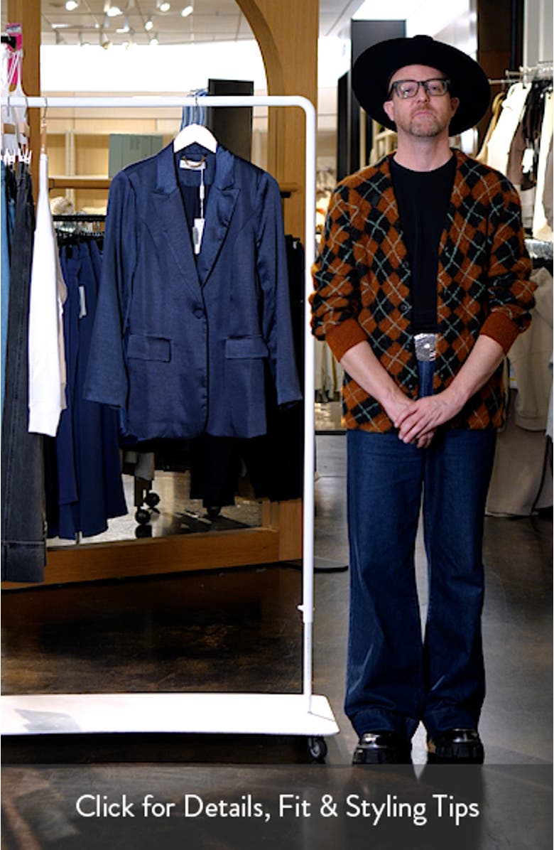 Williamd Matte Satin Blazer, sales video thumbnail