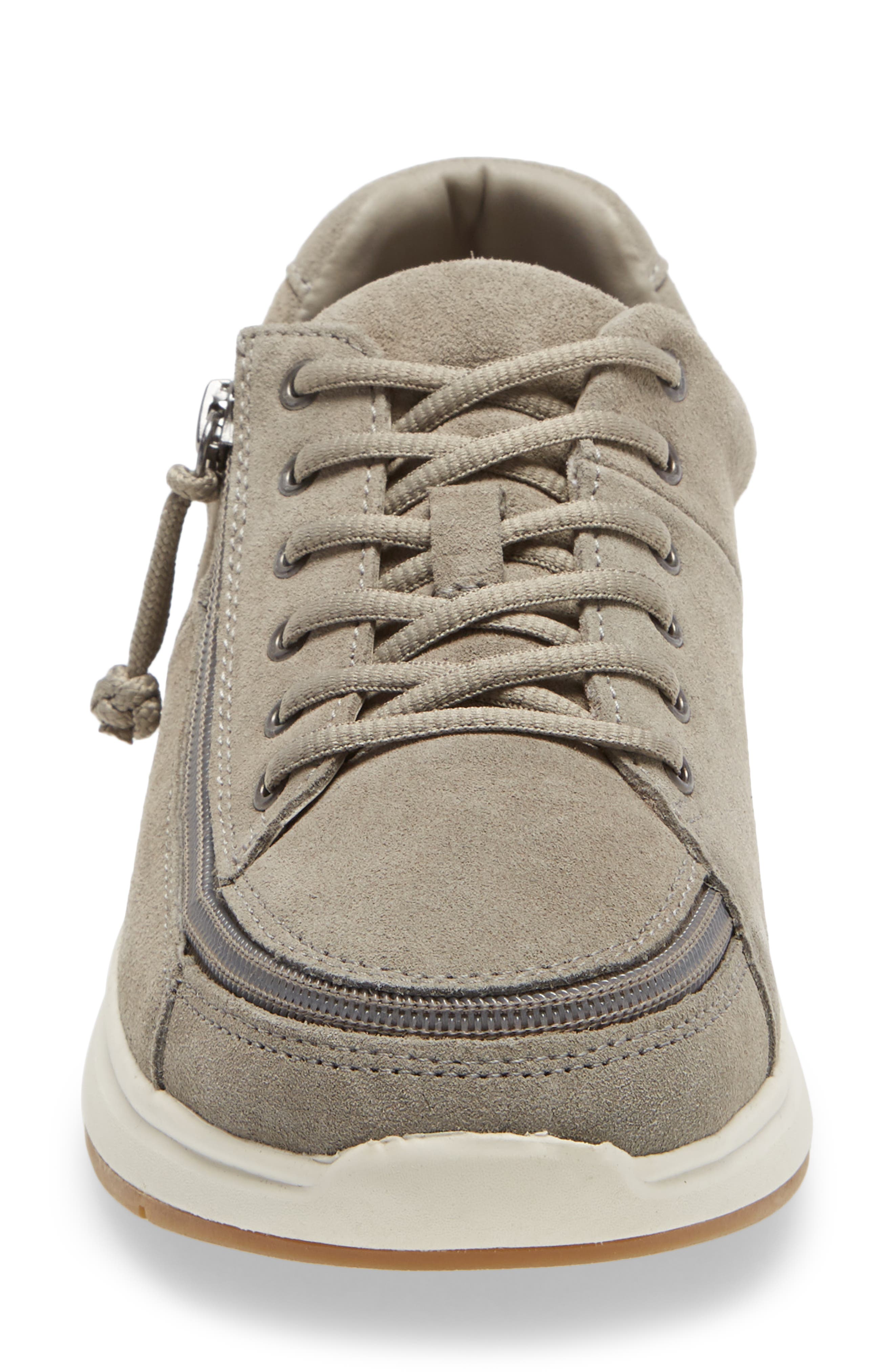 BILLY Footwear Comfort Leather Lo Sneaker, Alternate, color, Grey