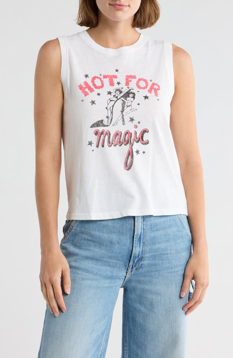 MOTHER The Strong & Silent Type Graphic Muscle T-Shirt, Main, color, 