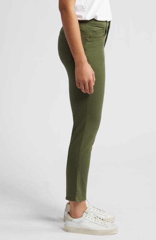 Wit & Wisdom Logan 'ab'solution High Waist Ankle Slim Straight Leg Pants In Celadon