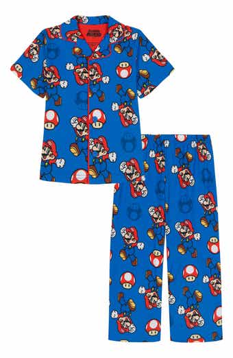 Kids' Super Mario Button Down Pajama Set