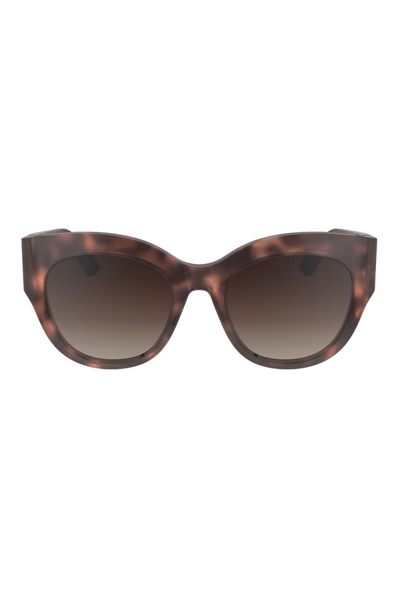55mm Gradient Butterfly Sunglasses, Main, color, ROSE HAVANA