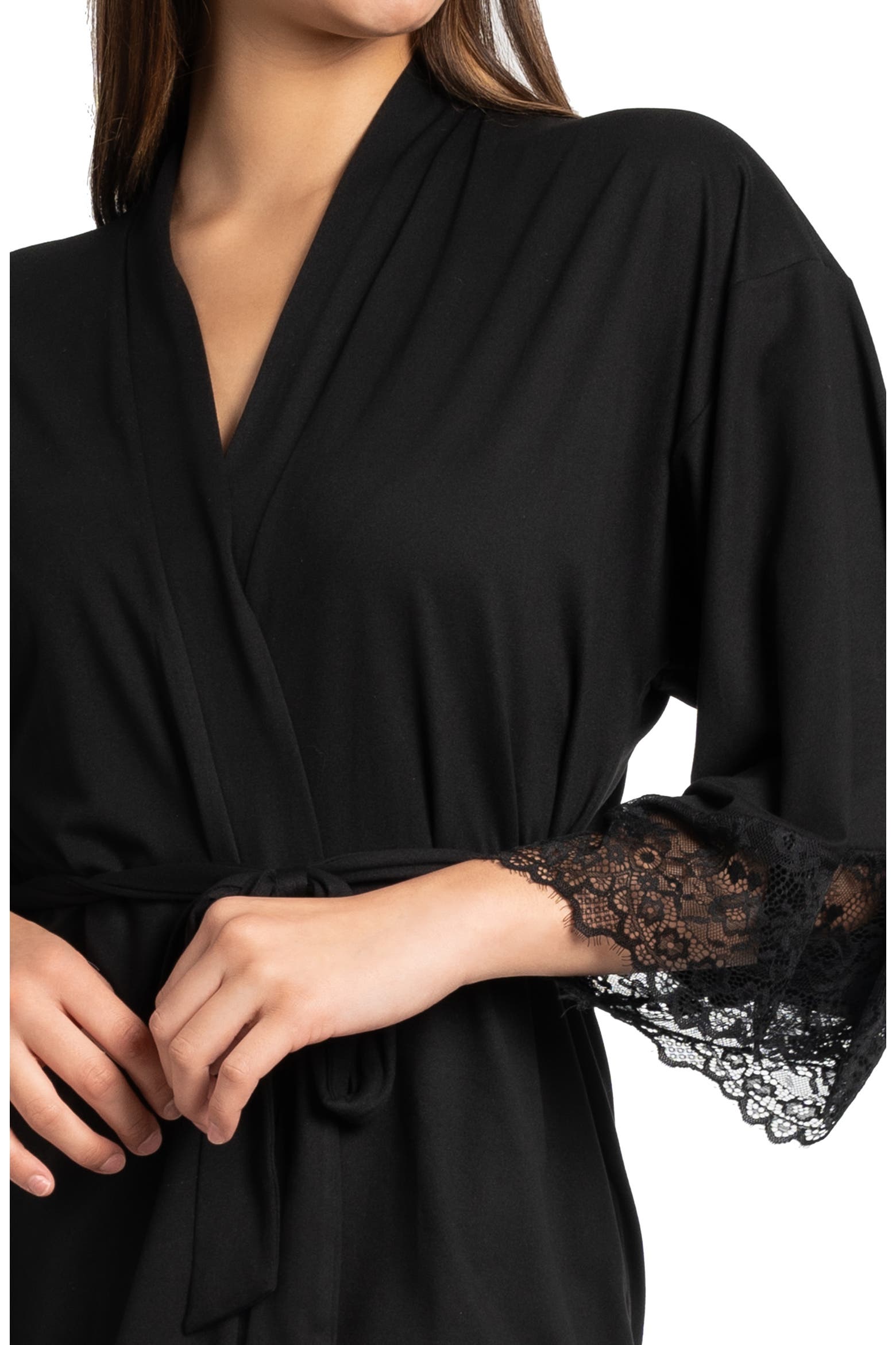 Shower Routine Towel And Robe In Bloom by Jonquil Penny Lace Trim Robe (Women) | Nordstromrack
