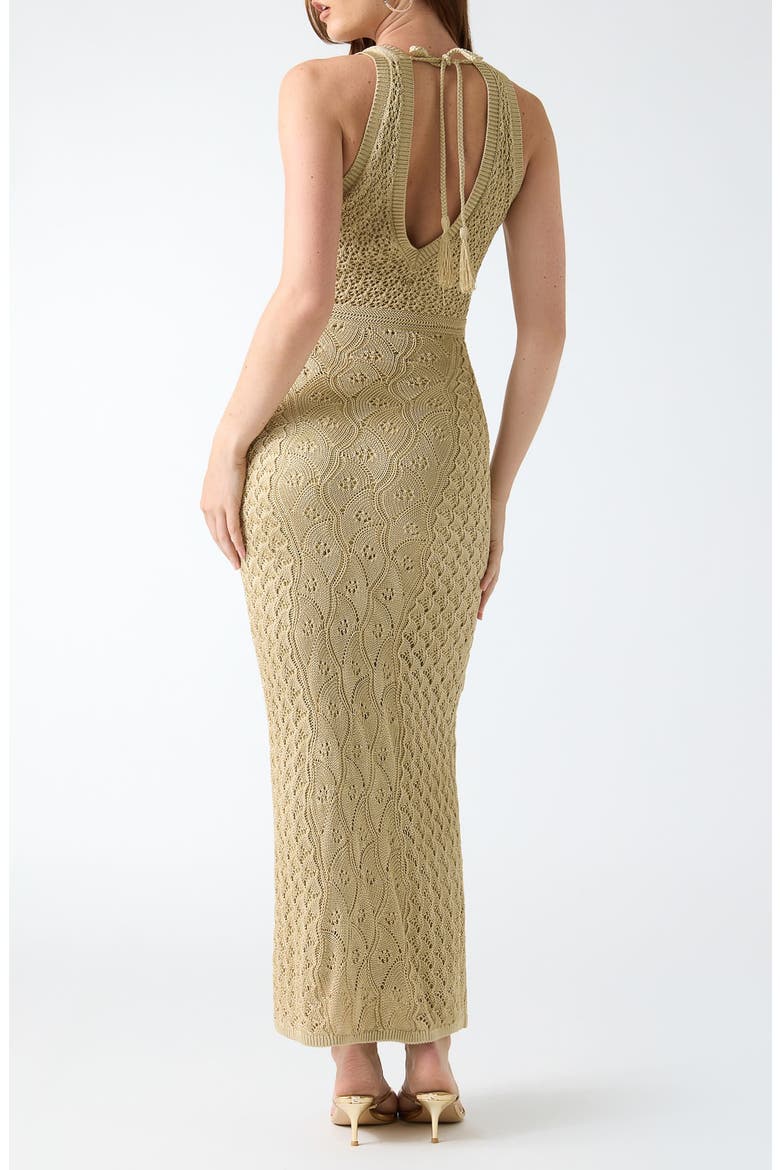 Ellie Pointelle Knit Maxi Dress, Alternate, color, OPEN BEIGE