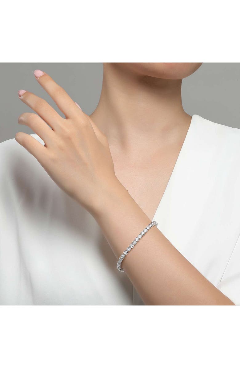 Lafonn Love Simulated Diamond Tennis Bracelet, Alternate, color,