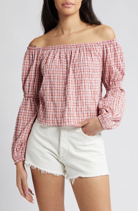 Check Off the Shoulder Top