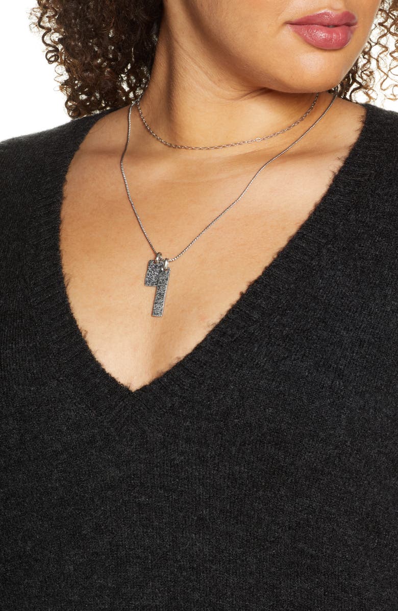 Treasure & Bond V-Neck Tunic Sweater, Alternate, color,