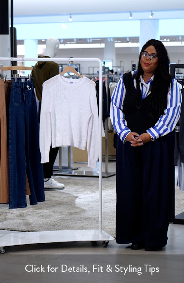 Margot Openwork Cotton Mesh Sweater, sales video thumbnail