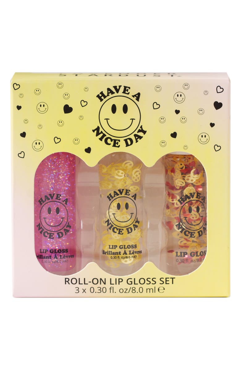 Lavender Stardust Have A Nice Day Roll-On Lip Gloss Set $16 Value, Alternate, color, Multi