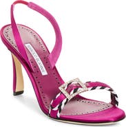 Manolo Blahnik Sumbasan Buckle Slingback Sandal