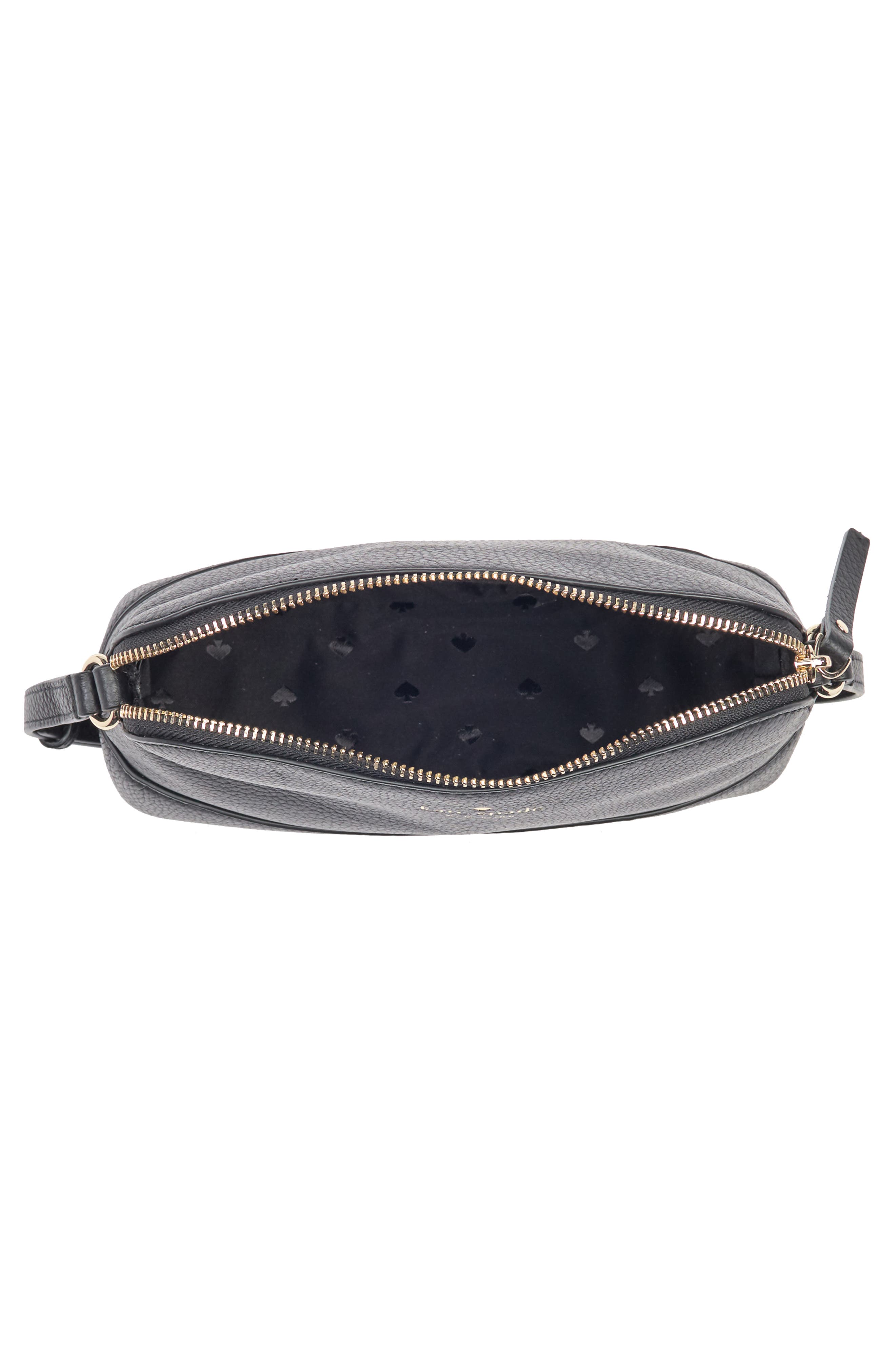 Kate Spade New York southport ave hannah leather crossbody bag, Alternate, color, Black