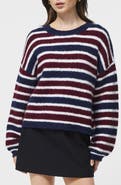 French Connection Stripe Crewneck Sweater