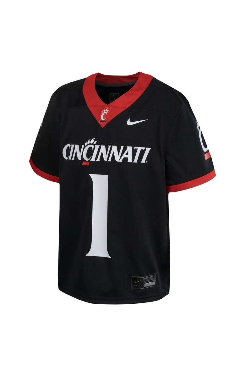 Nike Youth Nike #1 Black Cincinnati Bearcats Untouchable Football Jersey, Alternate, color, Black