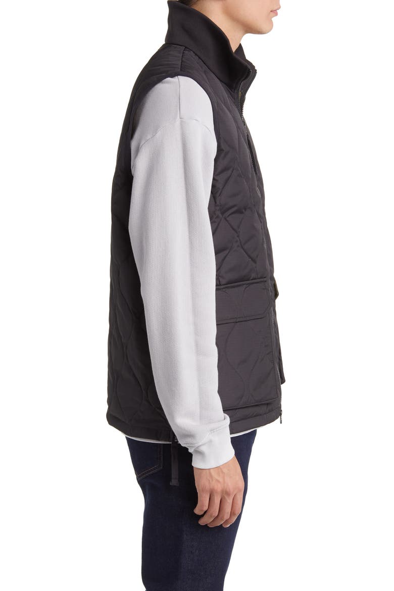 Water Repellent Packable Quilted 800 Fill Power Down Vest, Alternate, color, BLACK