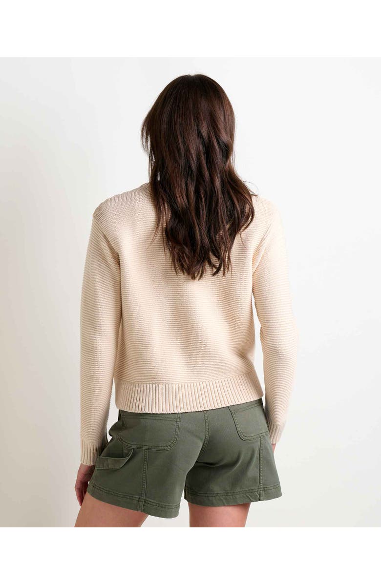 Toad & Co Bianca Crew Cardigan Embroidered, Alternate, color, Natural Embroidery