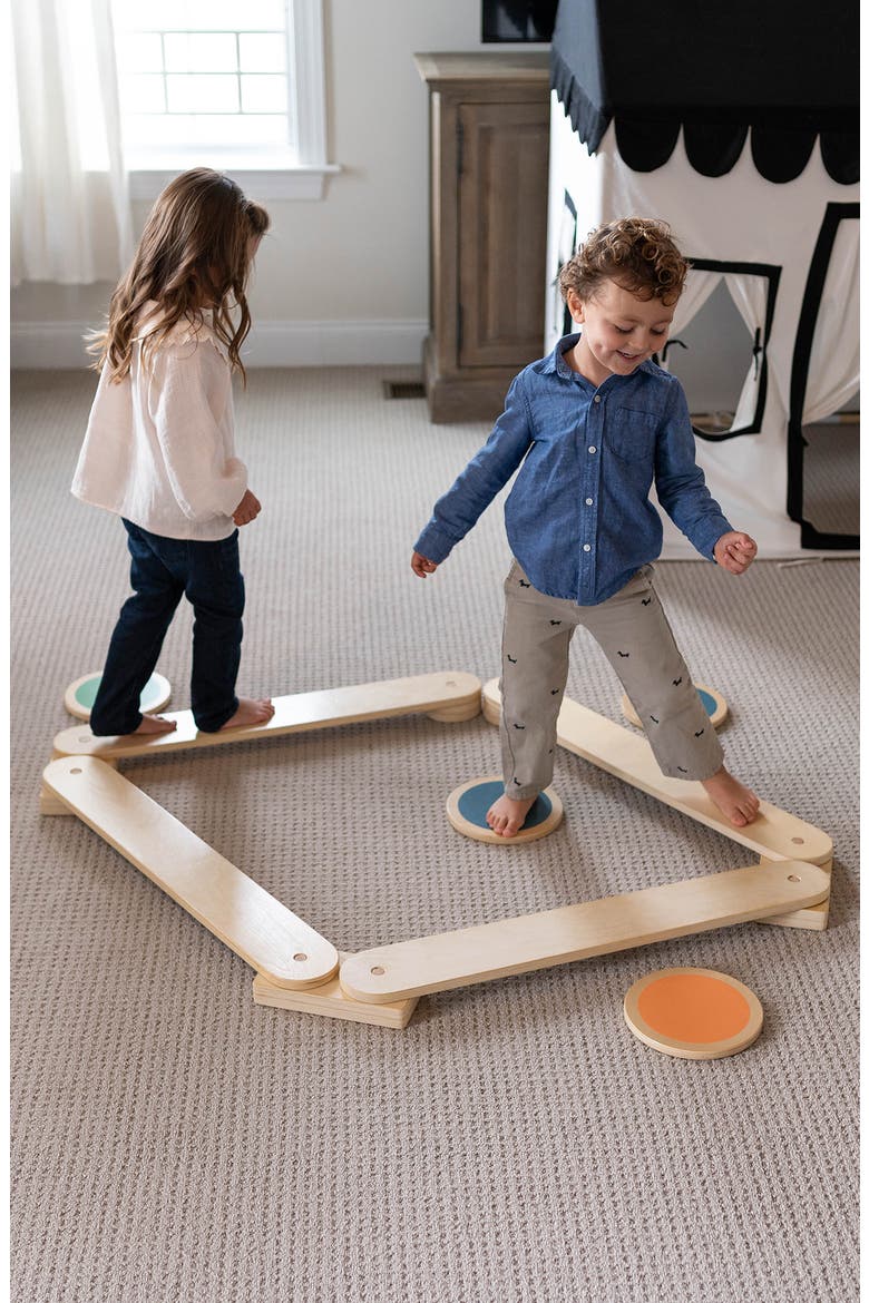 Kids' Learn 'N' Balance Wooden Play Set, Alternate, color, NATURAL