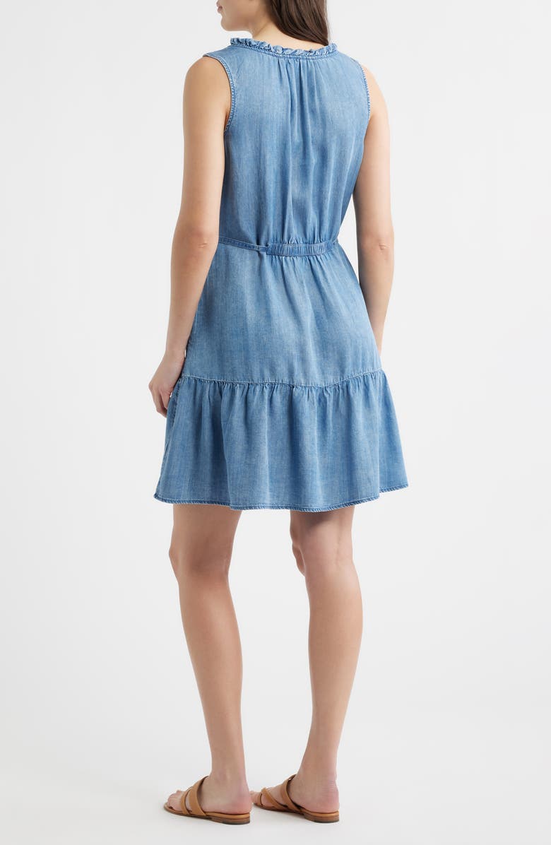 beachlunchlounge Zendaya Sleeveless Dress, Alternate, color, Medium Wash