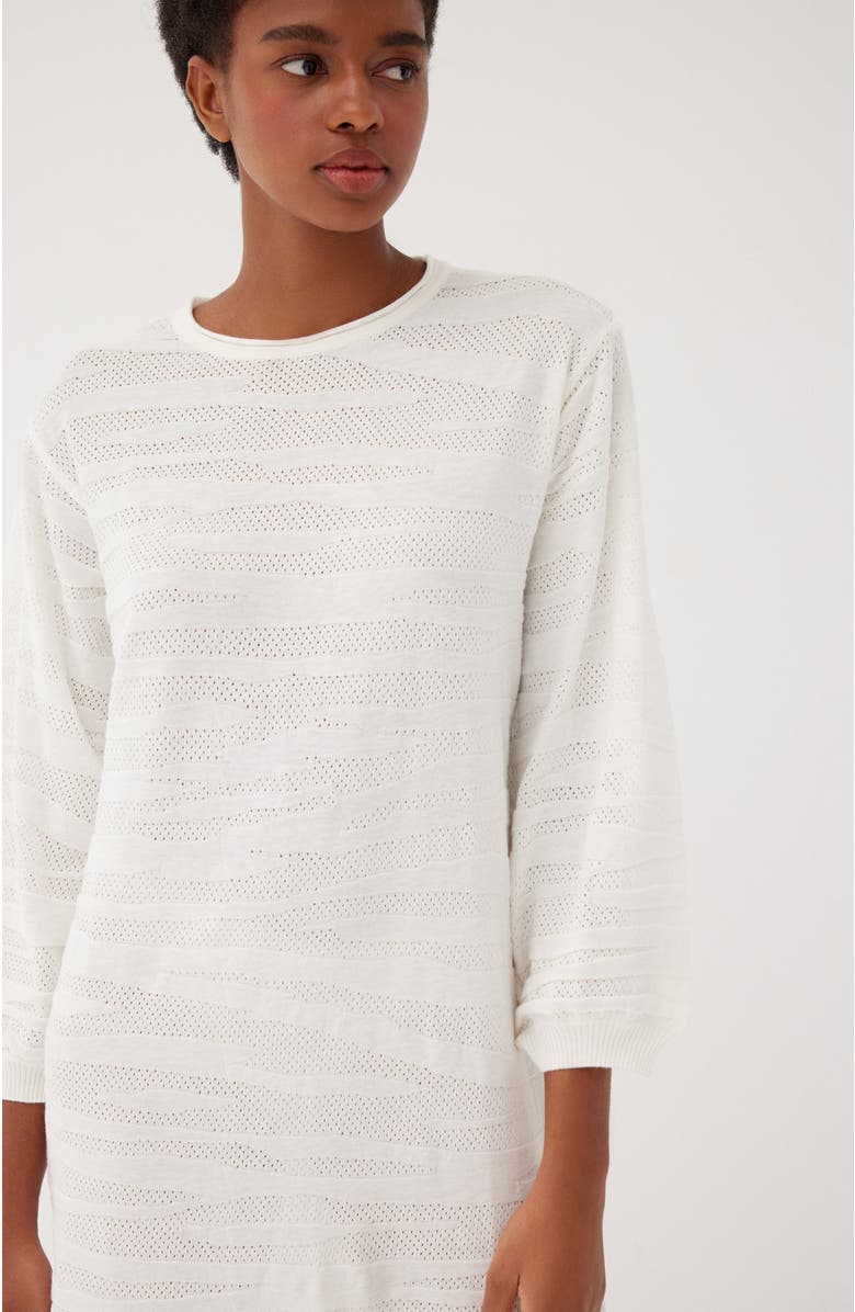 Labeca London Storm Striped Linen-Blend Bustier Top, Alternate, color, 