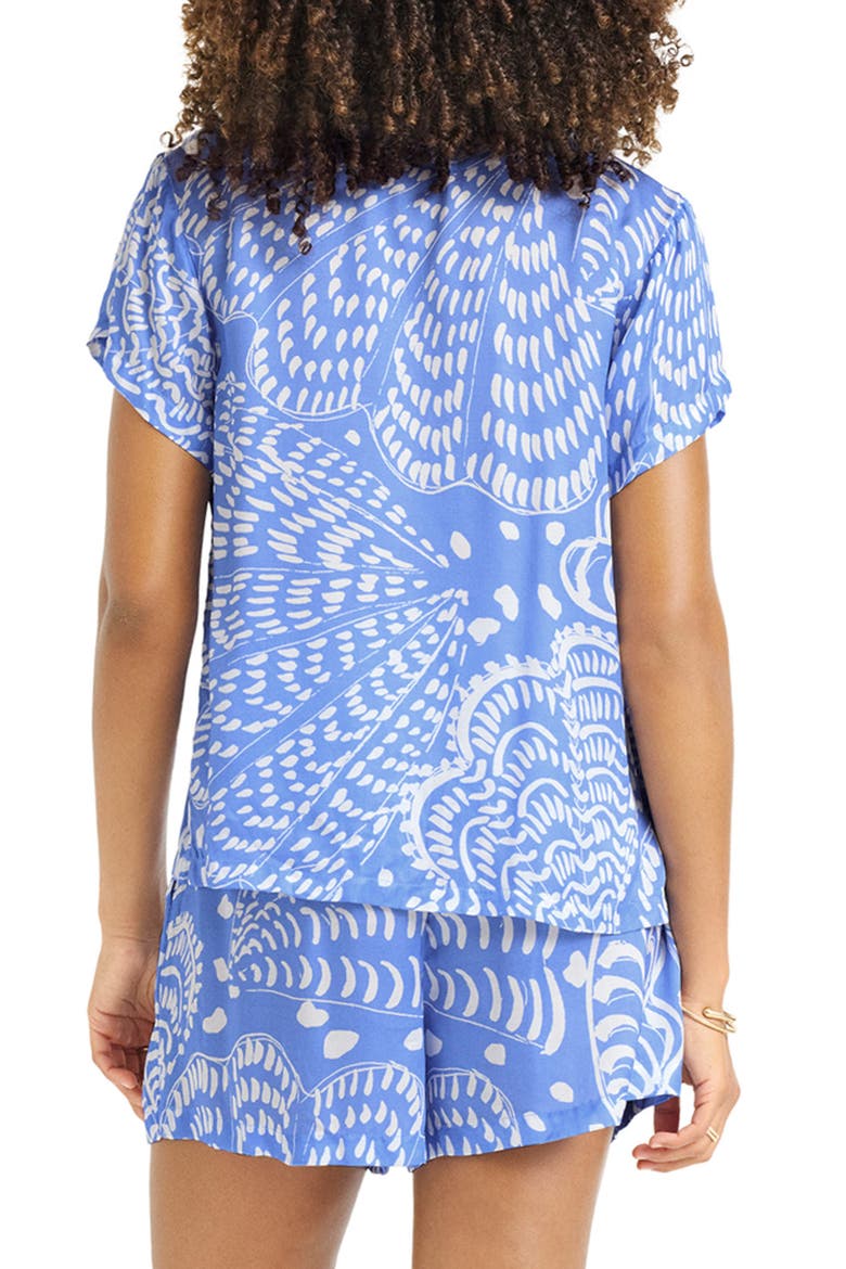 Kami Cover-Up Shorts, Alternate, color, BLUE