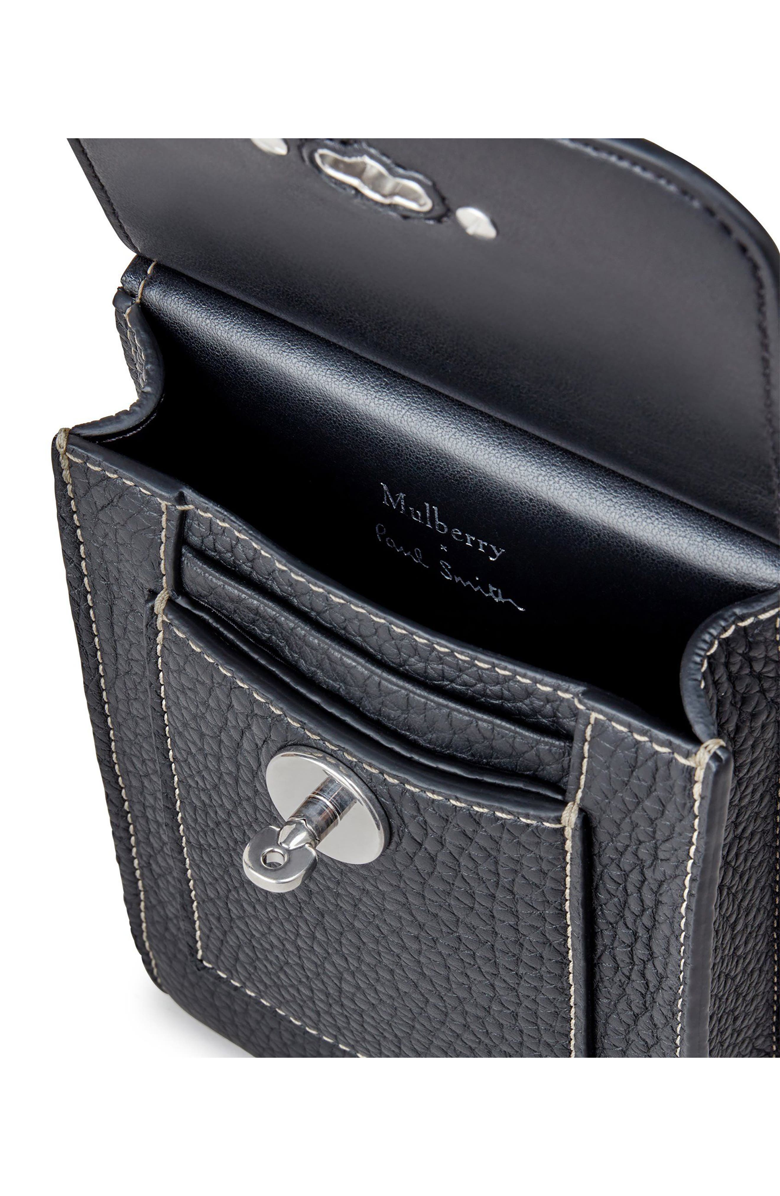 Mulberry x Paul Smith Mini Antony Leather Crossbody Pouch, Alternate, color, 