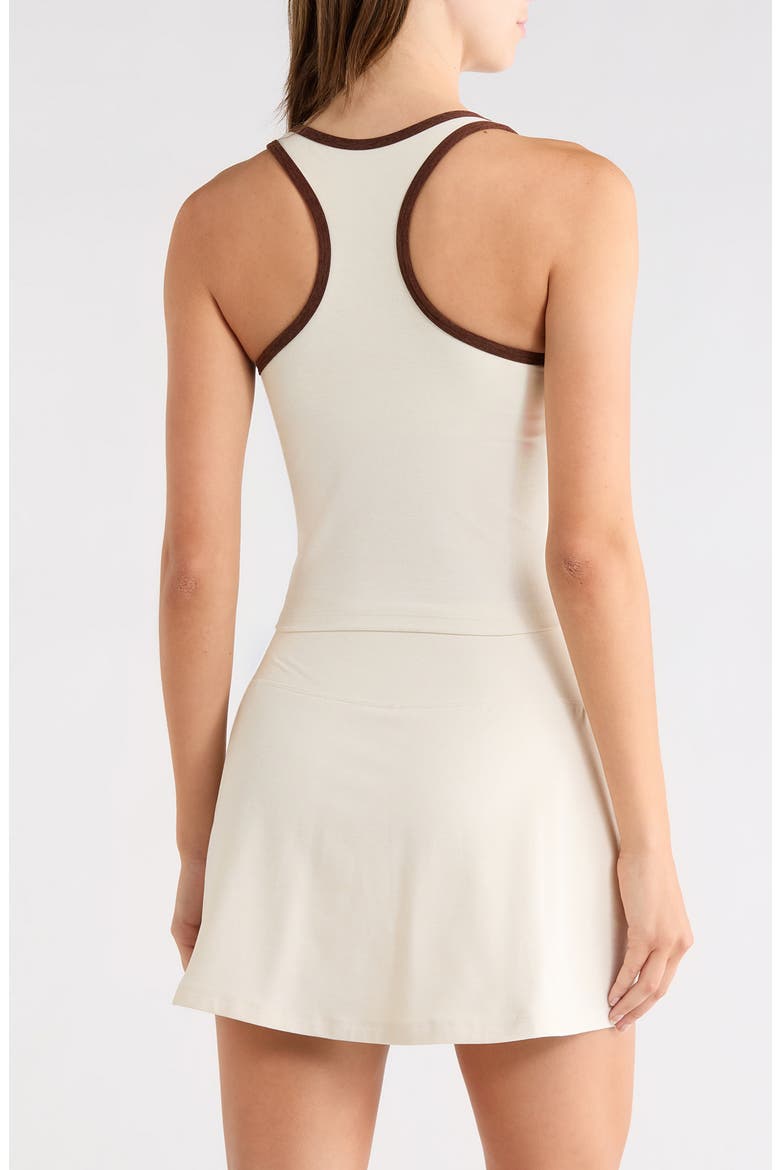 Stretch Sport Tank, Alternate, color, SHELL CHOCOLATE
