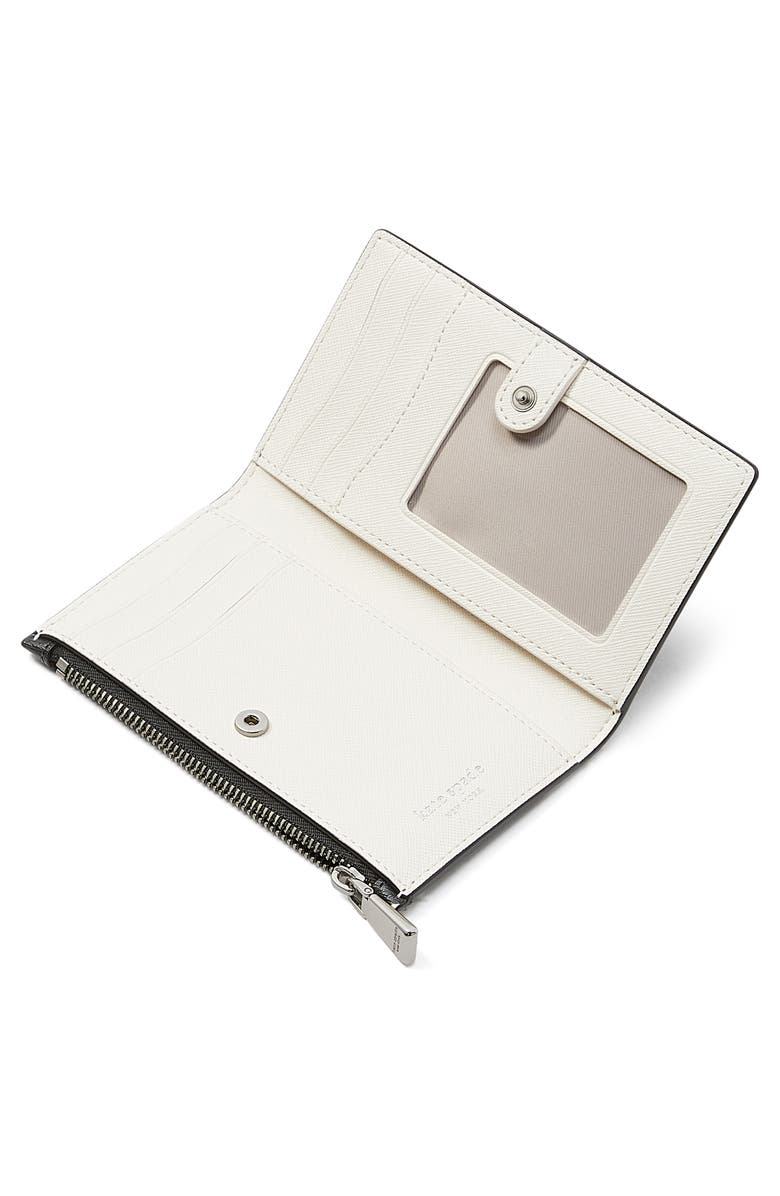 Kate Spade New York morgan sunshine dot bifold wallet, Alternate, color, 