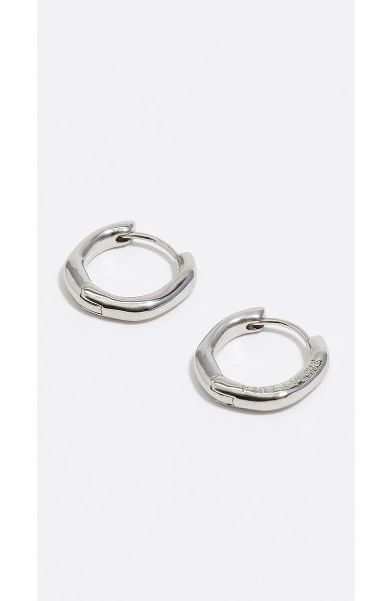 Bimba y Lola Irregular Hoop Earrings, Alternate, color, Silver