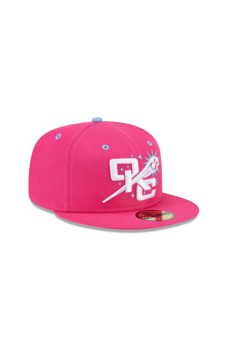New Era Men's New Era  Pink Oklahoma City Baseball Club Theme Nights 59FIFTY Fitted Hat, Alternate, color, 