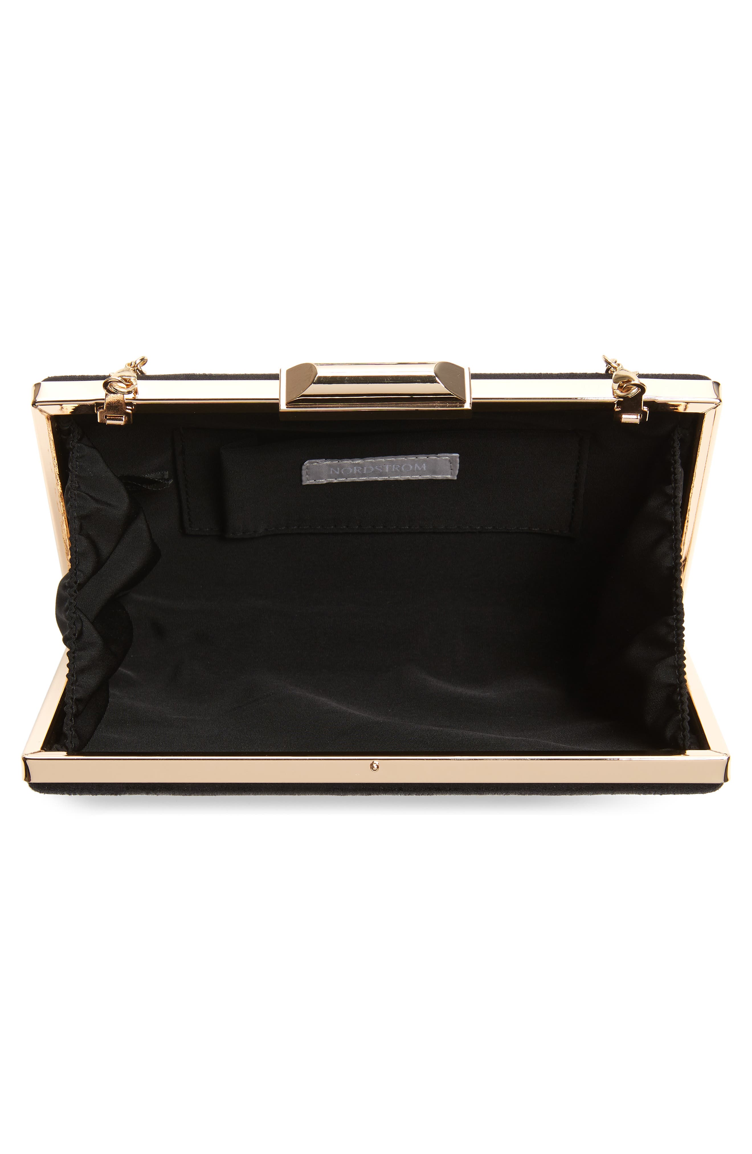 Nordstrom Geometric Faux Leather Minaudière, Alternate, color, 