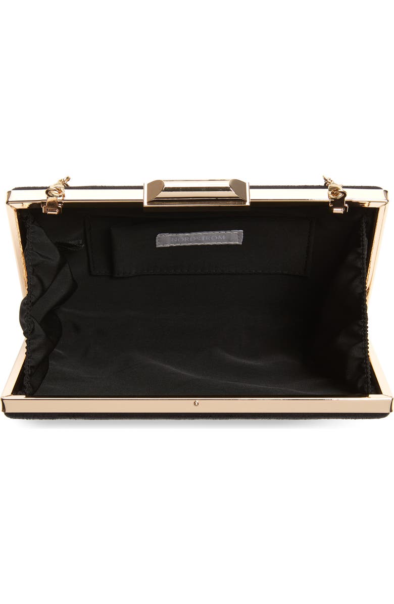 Nordstrom Geometric Faux Leather Minaudière, Alternate, color,