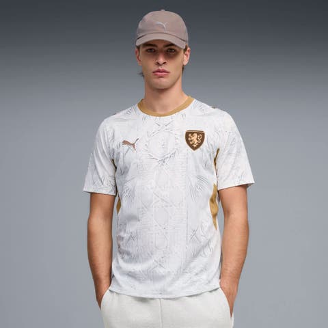 Men's Puma  White Czech Republic National Team 2026 Away Replica Jersey