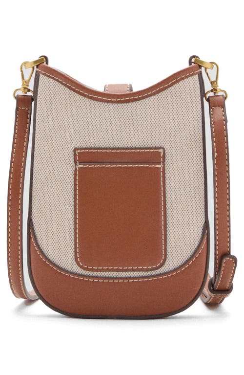 Mango Phone Crossbody Bag In Neutral