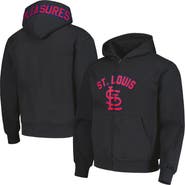 PLEASURES Men's PLEASURES Black St. Louis Cardinals Opening Day Full-Zip Hoodie