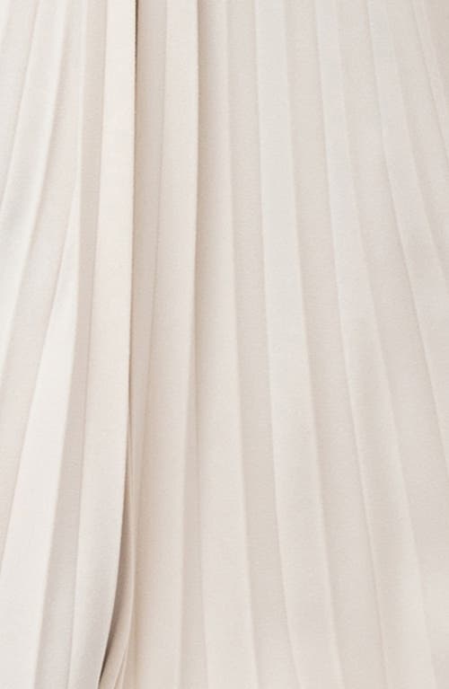 Pietro Brunelli Pleated Midi Maternity Skirt In Natural
