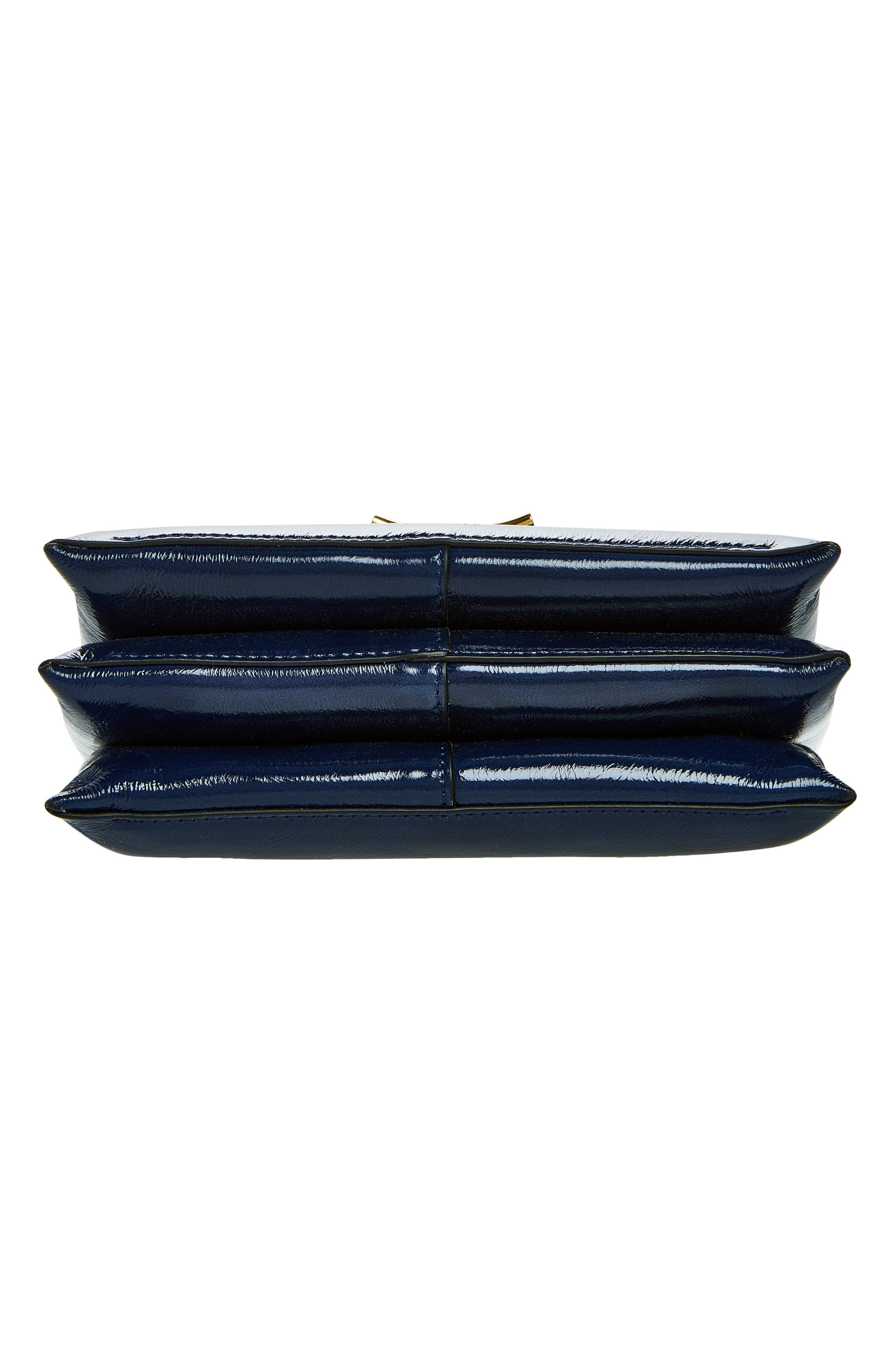 Ida Trio Leather Clutch, Alternate, color, NAVY GLAZE