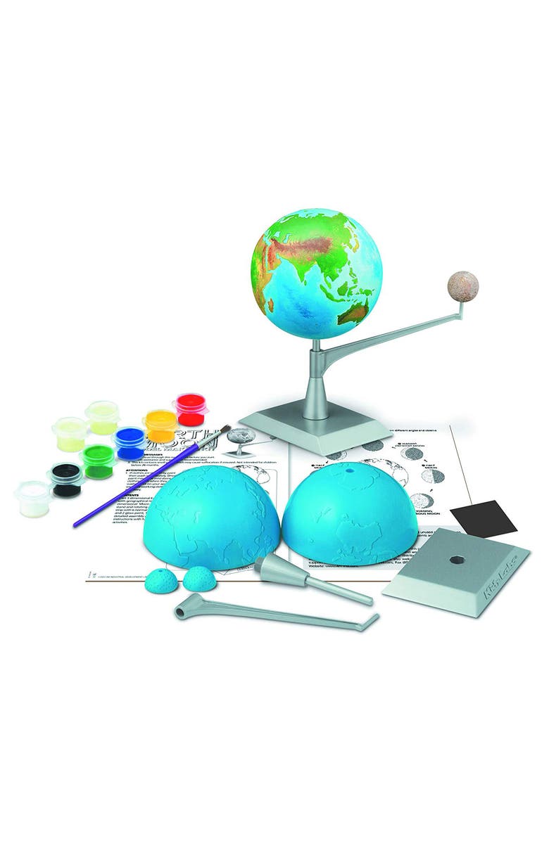 4M KidzLabs Earth and Moon Model Kit, Alternate, color, Multicolored