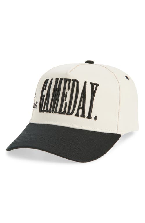 Kenzkustomz Gameday Canvas Snapback Baseball Cap In Brown