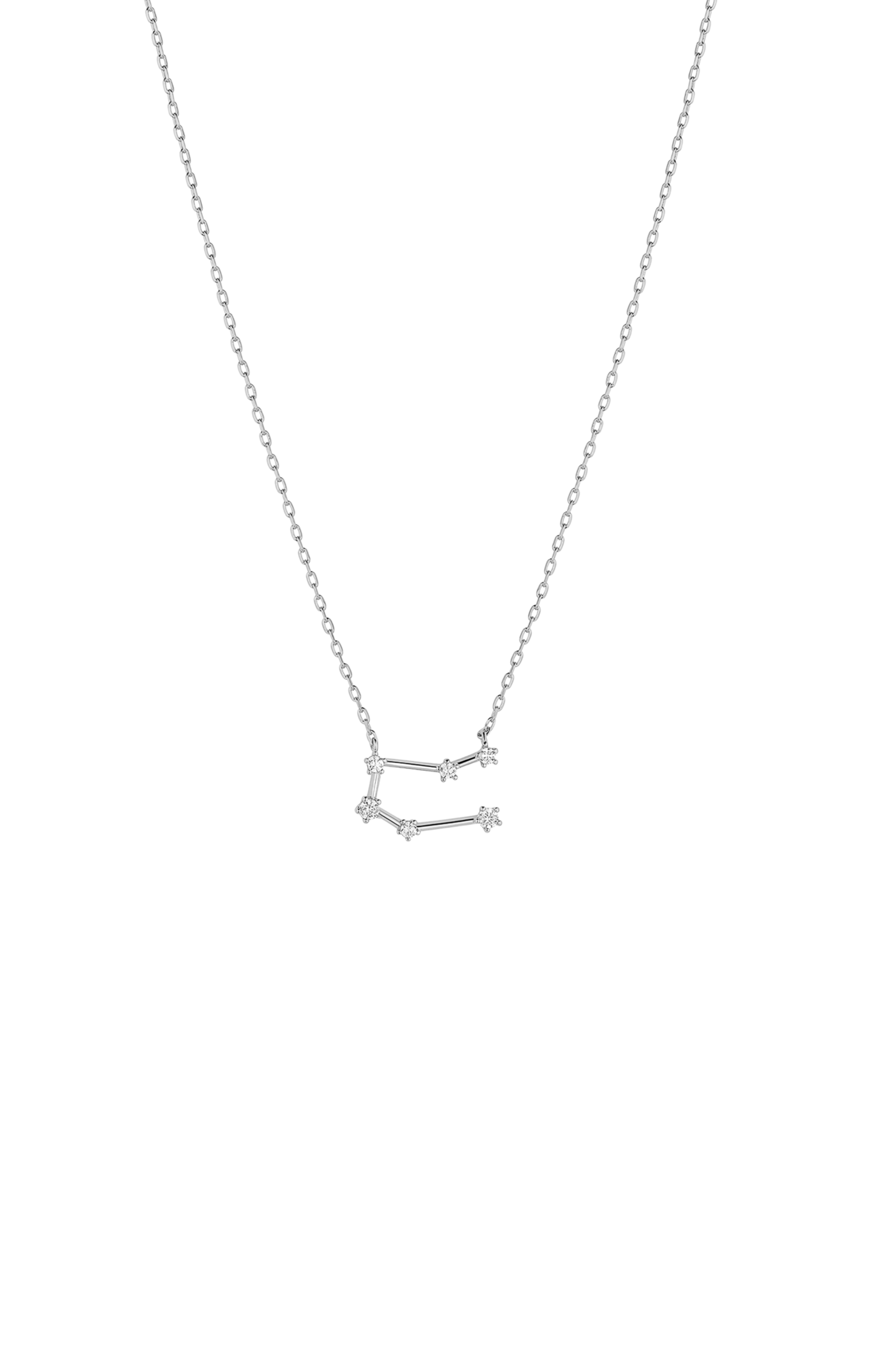 Bearfruit Jewelry 14k Gold Constellation Zodiac Necklace, 12 Zodiac Constellation Holiday Gift Idea In Silver