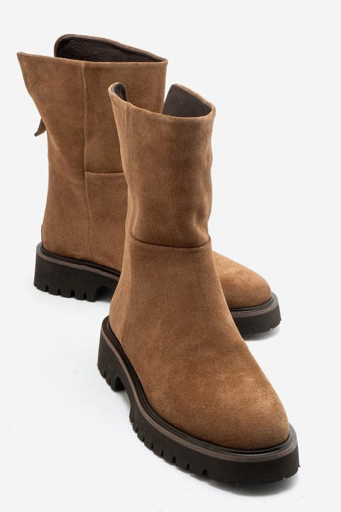 Alden Leather Back Zip Boot