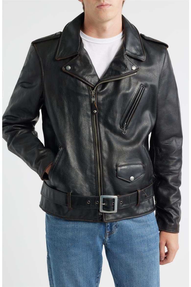 Perfecto Leather Jacket, Alternate, color, BLACK