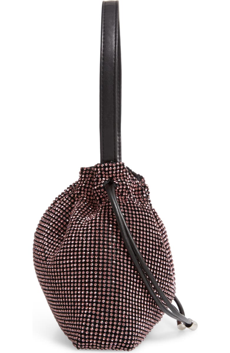 Topshop Dina Diamante Drawstring Bag, Alternate, color,